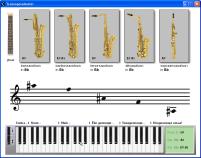 Transponeren Key-board > Saxofoons